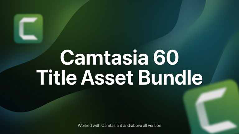 Camtasia Mega Title Asset Bundle (60 Title Assets)