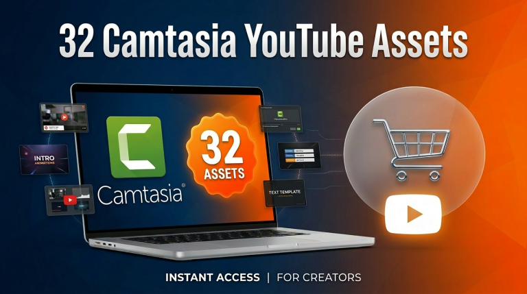 Build Your YouTube Audience Faster with 32 Professional Camtasia Assets